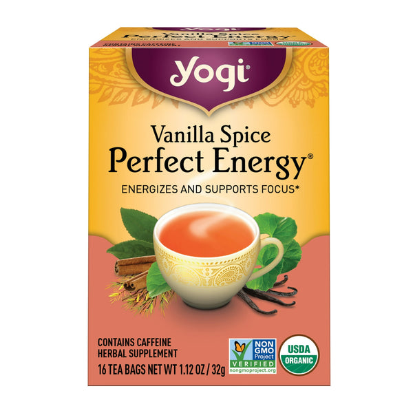 Yogi Vanilla Spice Perfect Energy Organic Black Wellness · Té · 16 pzas