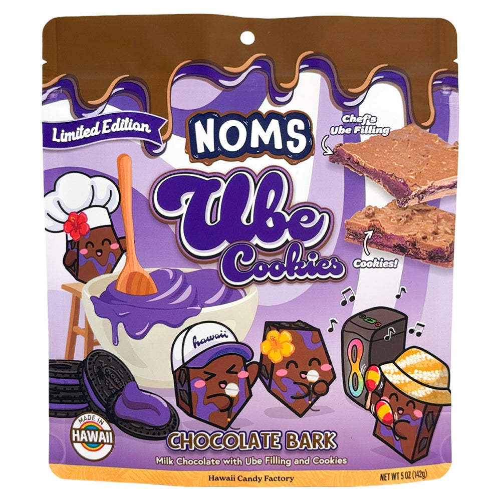 NOMS Ube Cookie Chocolate Bark Ube Filling and Hawaii · Galletas · 142 g · bolsa