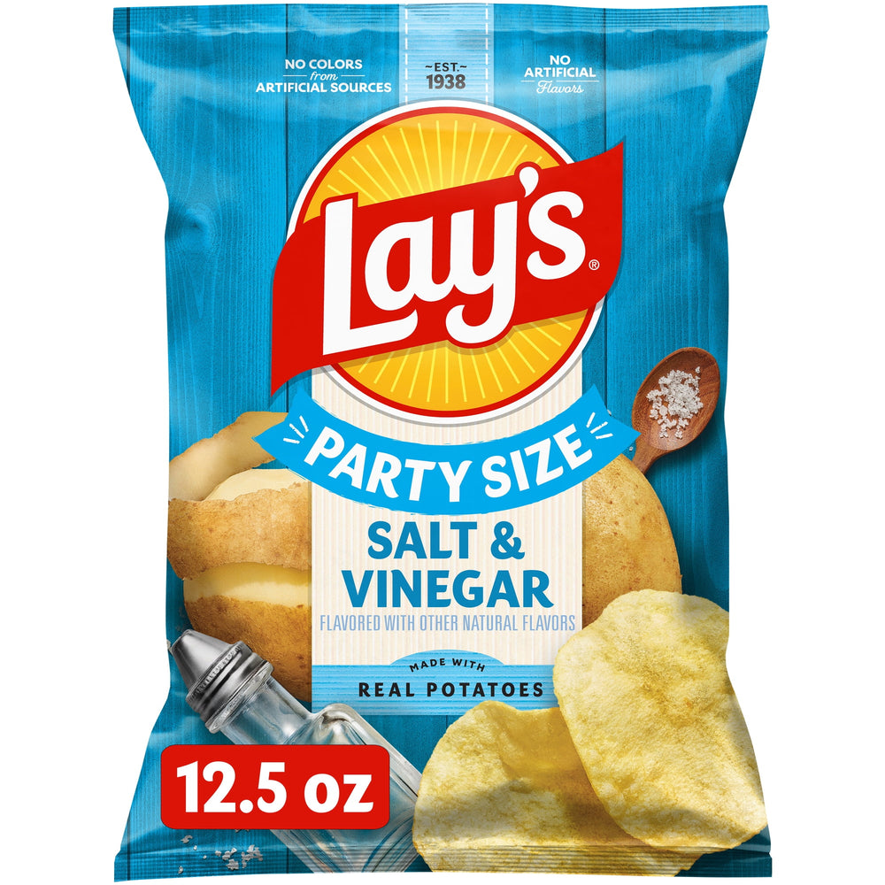 Lay's Salt & Vinegar Potato · Papas · 354 g · bolsa · tamaño fiesta