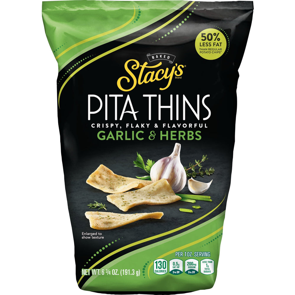 Stacy’s & Herbs Pita Thins · Galletas saladas · 191 g · bolsa