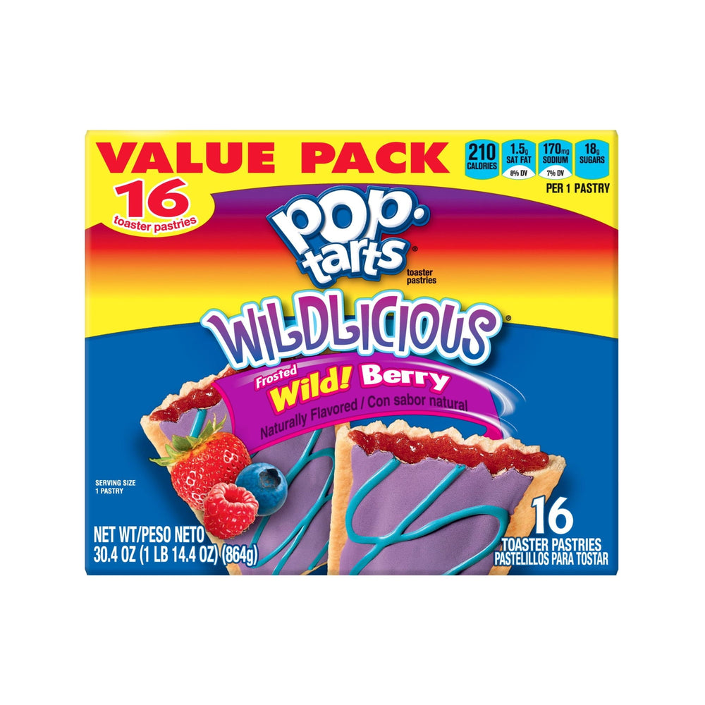 Pop-Tarts Frosted Wild Berry Breakfast · Pastelitos · 16 pzas · 862 g