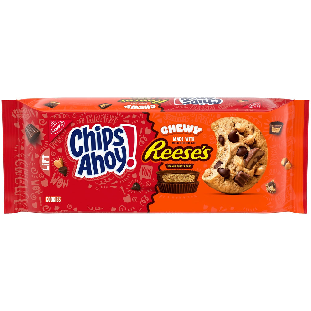 AHOY! Chocolate Chip with Reese's Peanut Butter Cups · Galletas · 269 g · vasos