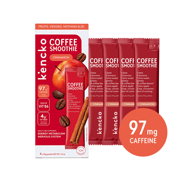 Kencko Coffee Smoothie Cinnamon · Polvo para agua · 4 x 23 g