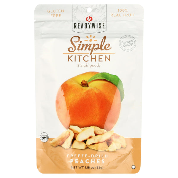 ReadyWise Simple Kitchen · Duraznos liofilizados · 28 g