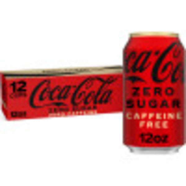 Coca-Cola Caffeine-Free Zero Sugar · Refresco · 12 latas de 355 ml