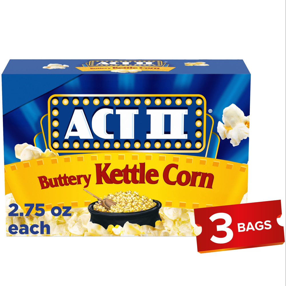 Act II Buttery Kettle Corn · Palomitas · 3 pzas de 78 g