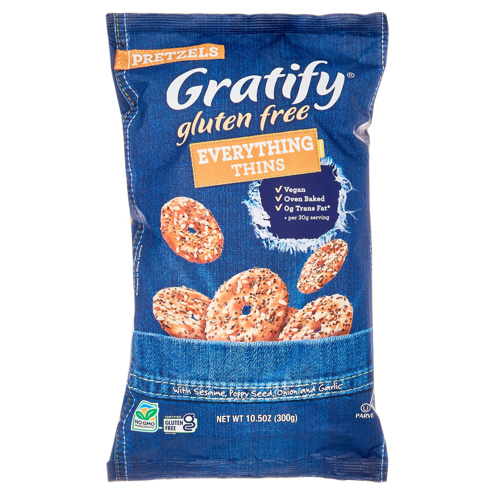 Gratify Thins Gluten Free · Pretzels · 298 g