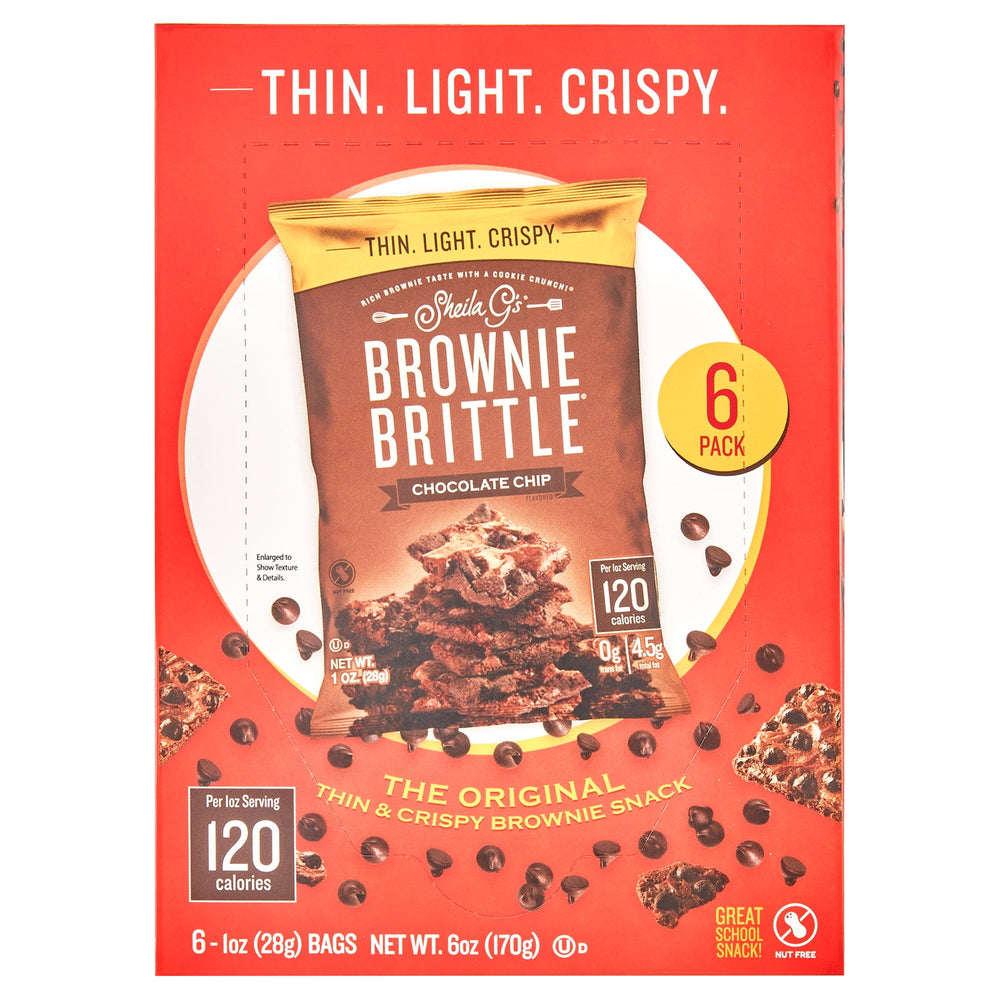 Sheila G's Brownie Brittle Chocolate Chip Cookie Thins 6 · Galletas · 28 g