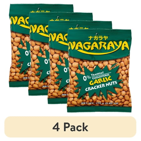 Nagaraya Cracker Nuts-Garlic · Galletas saladas · 4 pack de 159 g