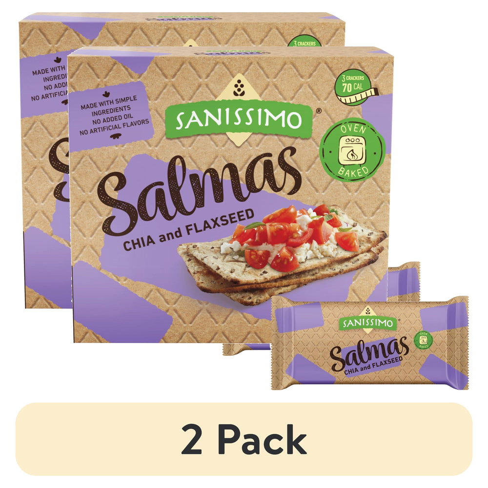 Sanissimo Salmas 7 pc · Galletas saladas · 2 pack de 18 g