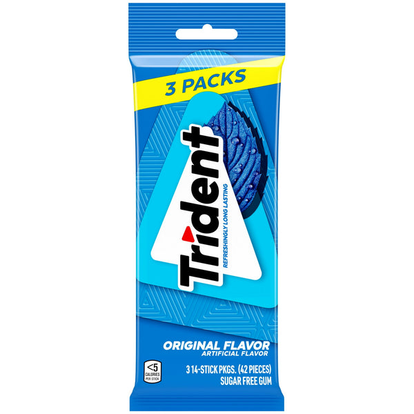 Trident Original sin azúcar · Chicles y mentas · 14 pzas