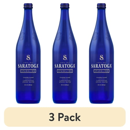 Saratoga Sparkling Spring Water · Bebida · 3 botellas de 828 ml