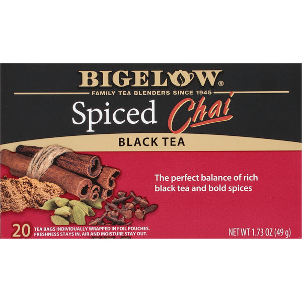 Bigelow Spiced Chai Black Tea · Té · 20 pzas