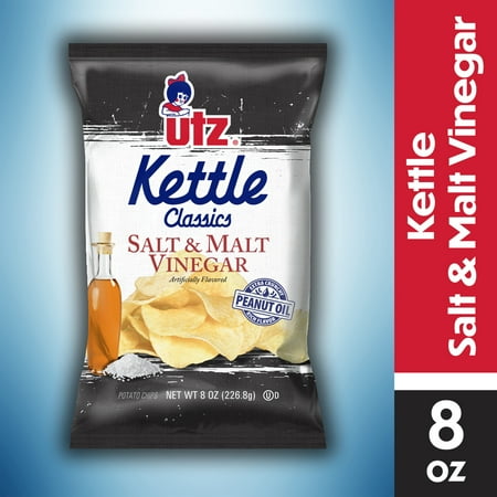 Utz Kettle Classics Salt & Malt Vinegar · Papas · 227 g