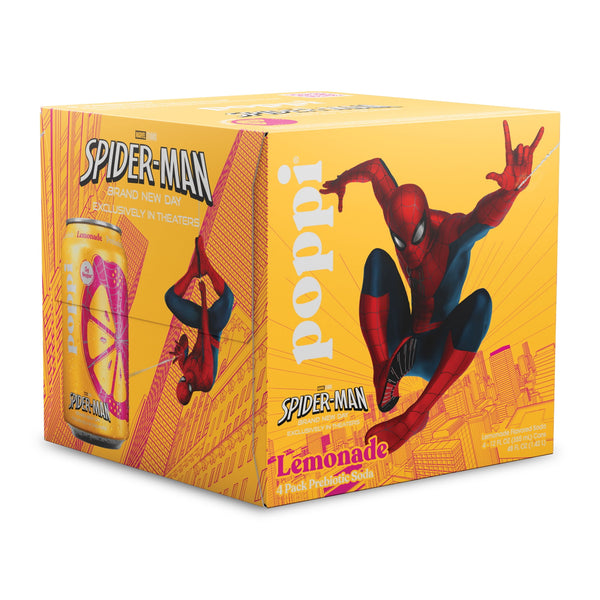 poppi Lemonade Prebiotic Soda · Refresco · 4 latas de 355 ml