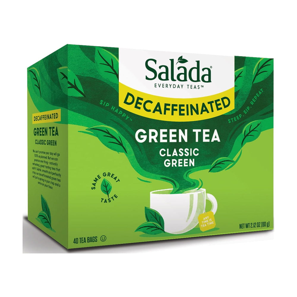 Salada Green Tea Decaffeinated with 40 Tea Bags xidants Zero · Té