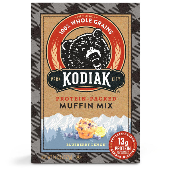 Kodiak Protein Blueberry Lemon · Harina para muffins · 397 g · caja