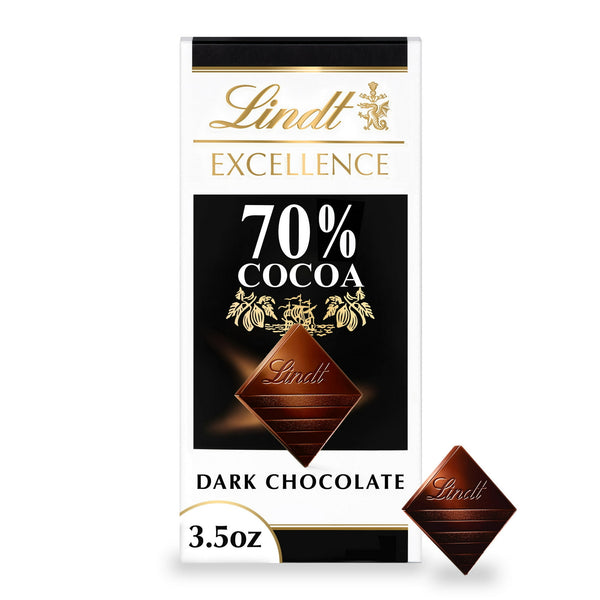 Lindt EXCELLENCE 70% Cocoa Dark Chocolate Bar · Caramelos · 99 g