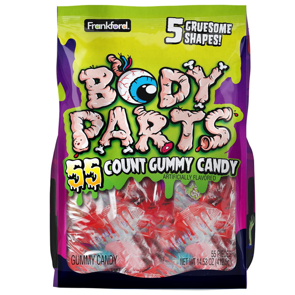 Frankford Body Parts Halloween · Gomitas · 55 pzas