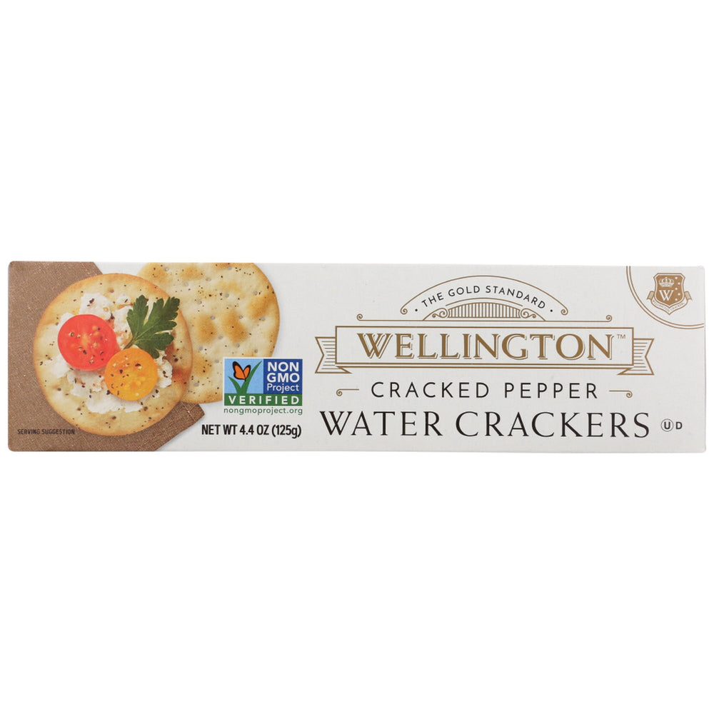 Wellington Cracked Pepper Water Cracker · Galletas saladas · 125 g