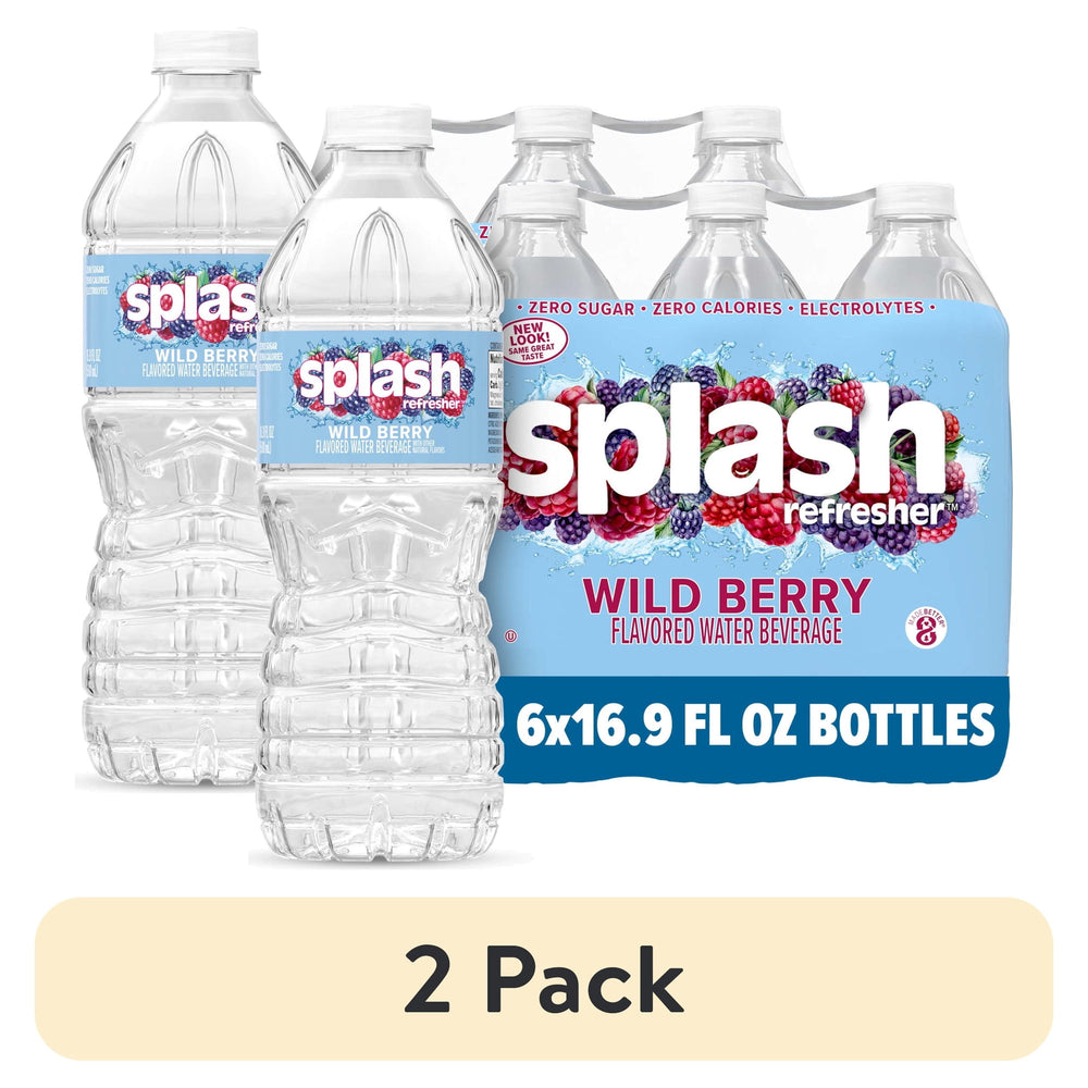 Splash Blast Wild Berry Water · Bebida · 2 botellas de 500 ml