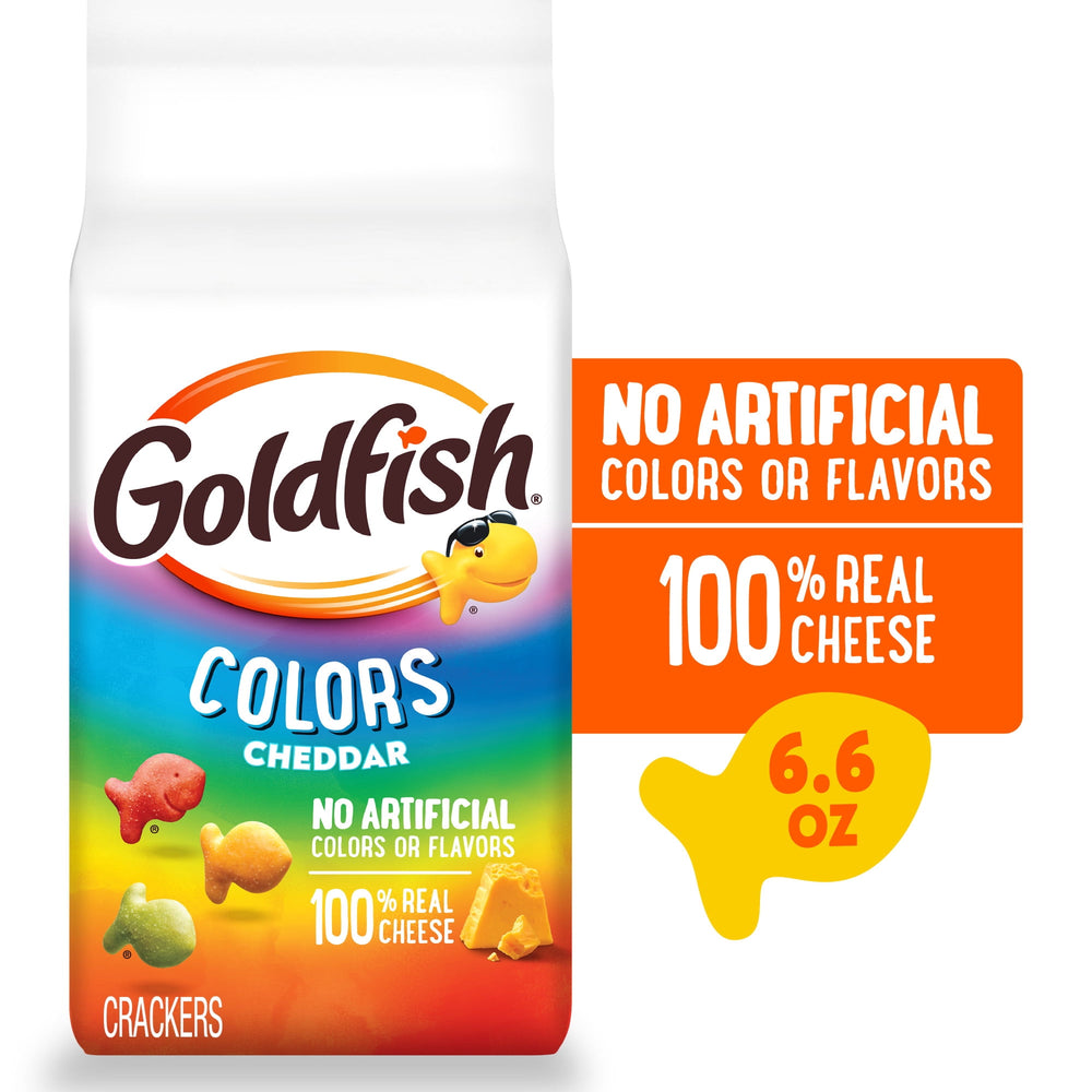Goldfish Colors Cheddar · Galletas saladas · 187 g · bolsa