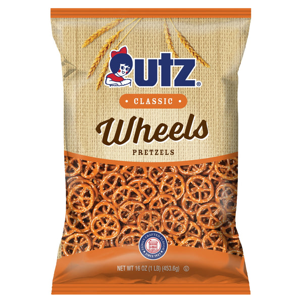 Utz Classic Wheels · Pretzels · 454 g · bolsa