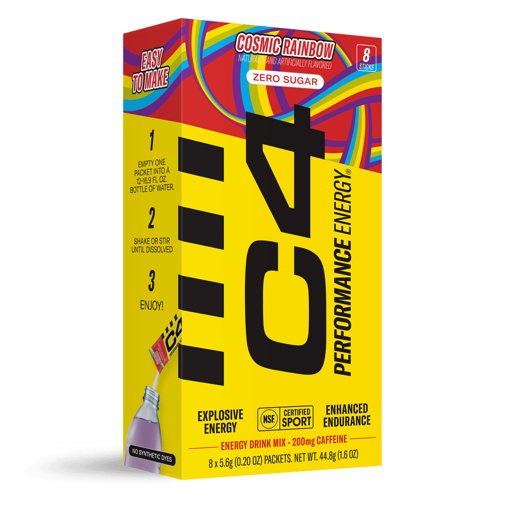 C4 Performance Energy Powder Cosmic Rainbow · Polvo para agua · 8 pack