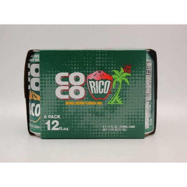 Coco Rico Coconut Soda · Refresco · 6 latas de 355 ml