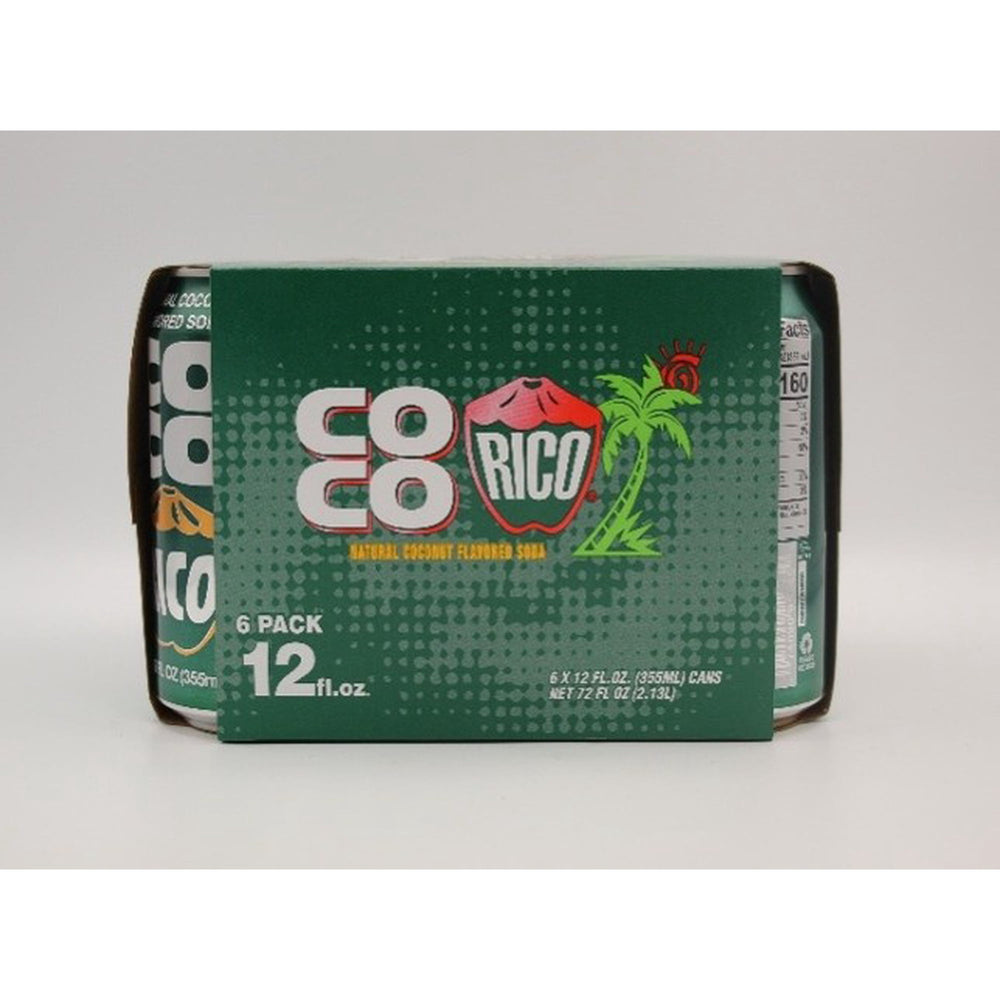 Coco Rico Coconut Soda · Refresco · 6 latas de 355 ml