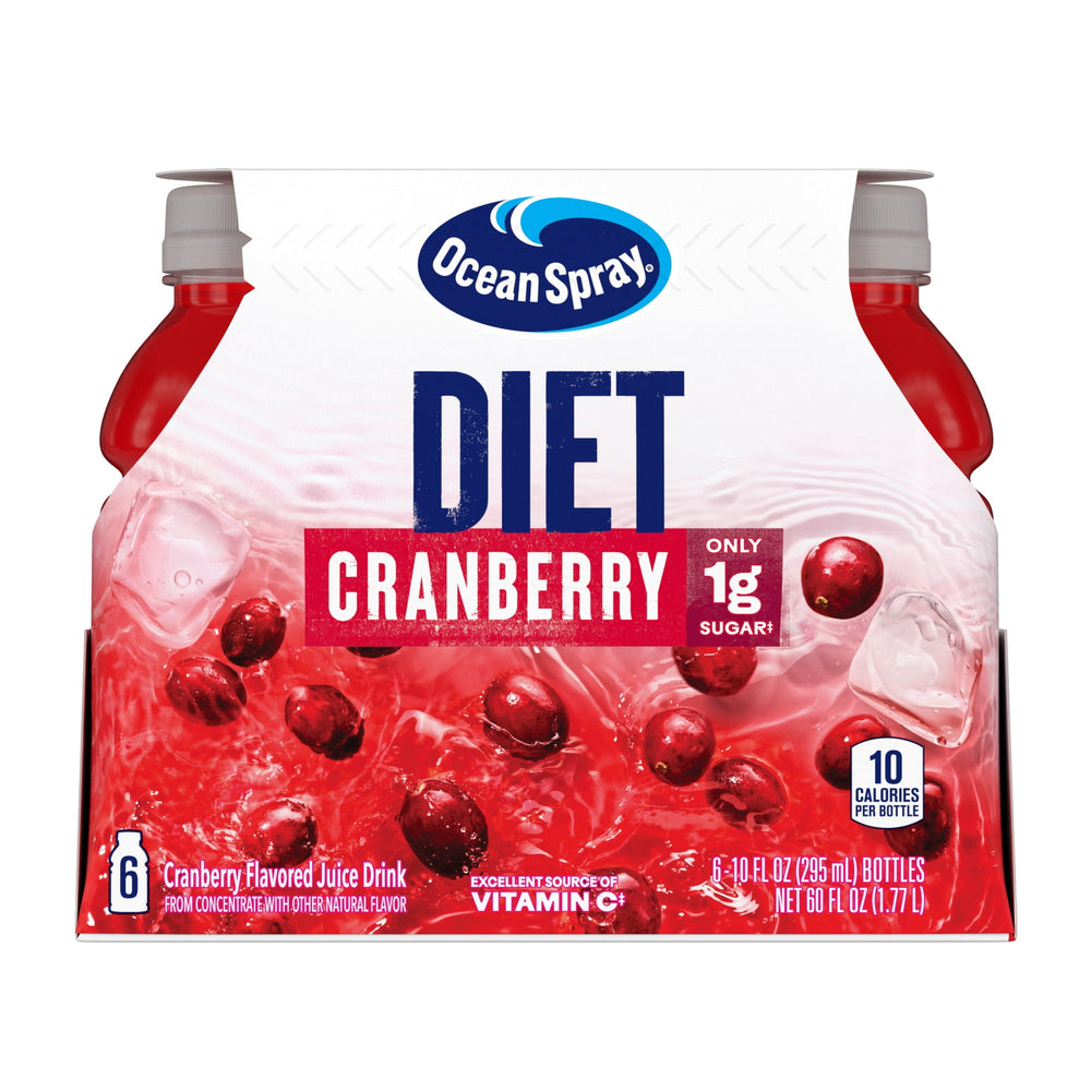 Ocean Spray® Diet Cranberry Juice Drinks · Bebida · 6 pzas de 296 ml