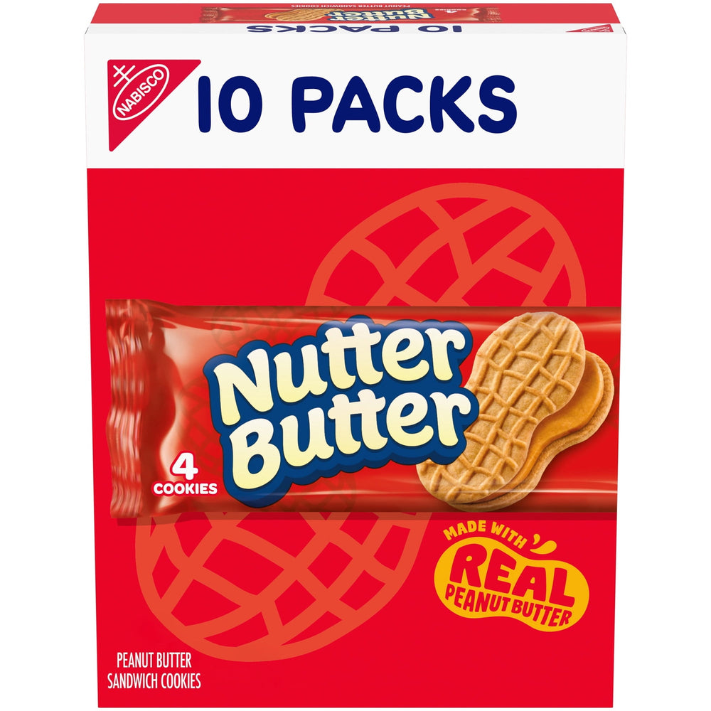 NUTTER BUTTER Peanut Butter 10 · Galletas · 4 galletas