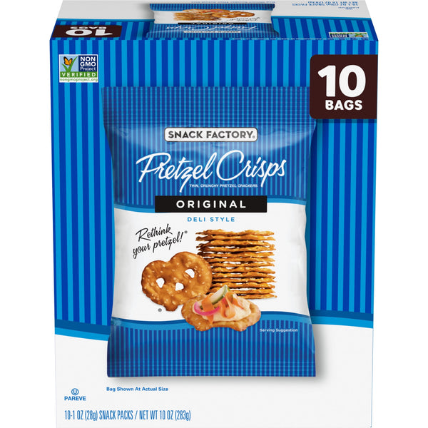Factory Pretzel Crisps Original · Pretzels · 10 pzas de 28 g