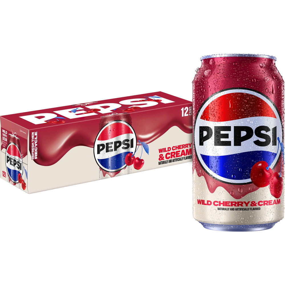 Pepsi Soda Wild Cherry And Cream · Refresco · 12 pzas de 355 ml