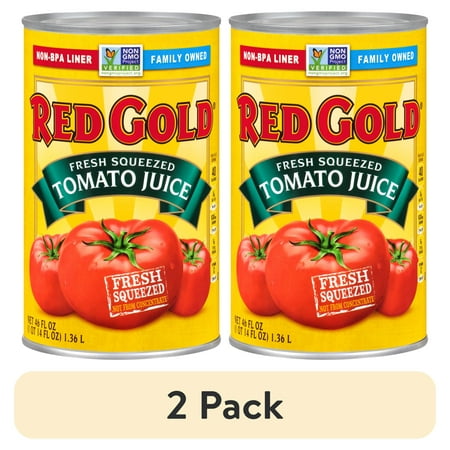 Red Gold Fresh Squeezed Tomato Juice · Bebida · 2 latas de 1.3 kg