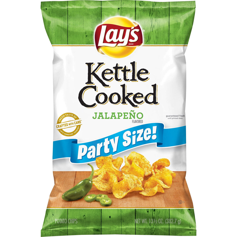 Lay's Kettle Cooked Jalapeno Potato · Papas · 383 g · bolsa