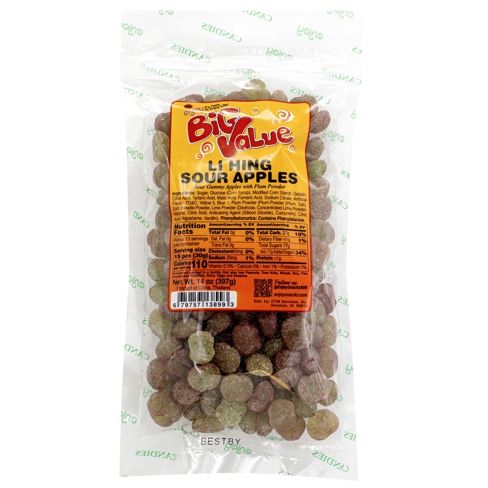 Enjoy BV Li Hing Sour Apples ( · Caramelos · 397 g