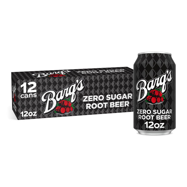 Barq's Root Beer Zero Sugar · Refresco · 12 latas de 355 ml