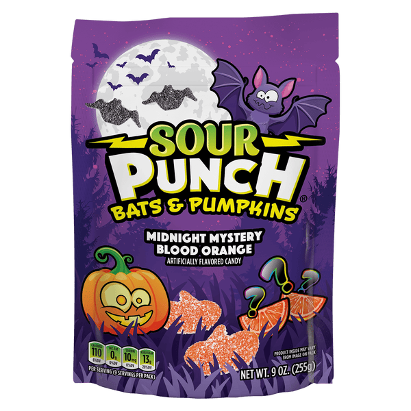 Sour Punch Bats and Pumpkins Halloween · Caramelos · 255 g · bolsa