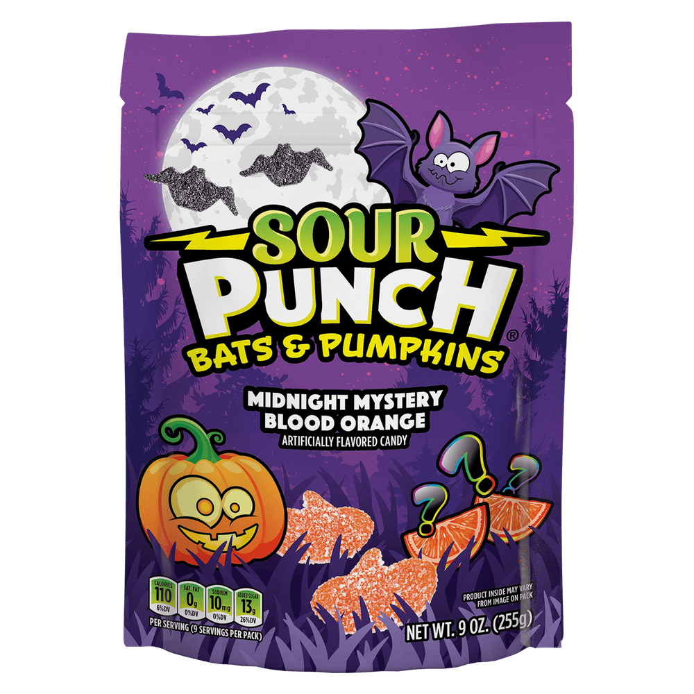 Sour Punch Bats and Pumpkins Halloween · Caramelos · 255 g · bolsa