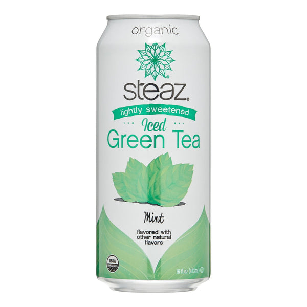 Steaz Organic Lightly Sweetened Iced Green Tea with Mint · Chicles y mentas · 454 g