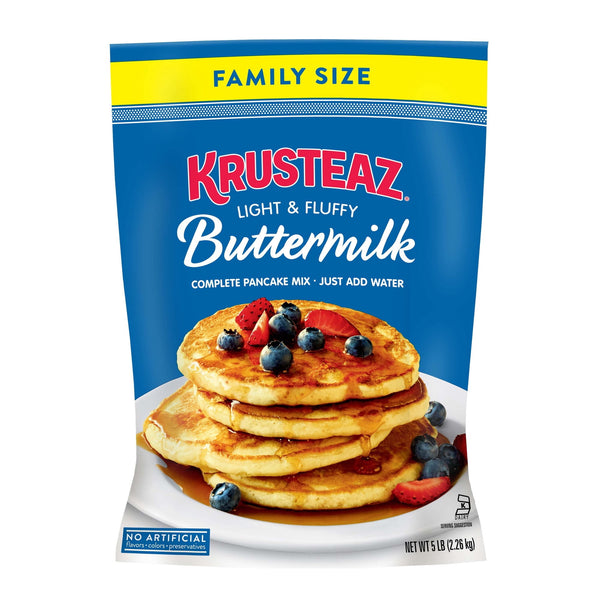 Krusteaz Buttermilk · Mezcla para hot cakes y waffles · 2268 g