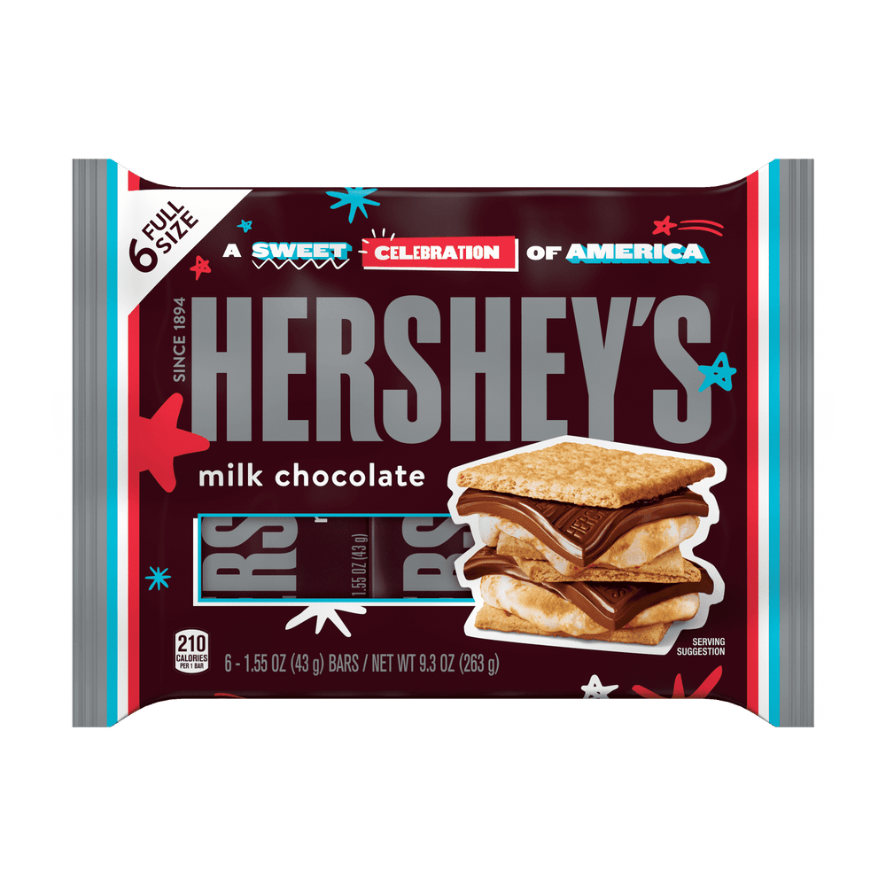 Hershey's Milk Chocolate · Caramelos · 6 pzas de 44 g