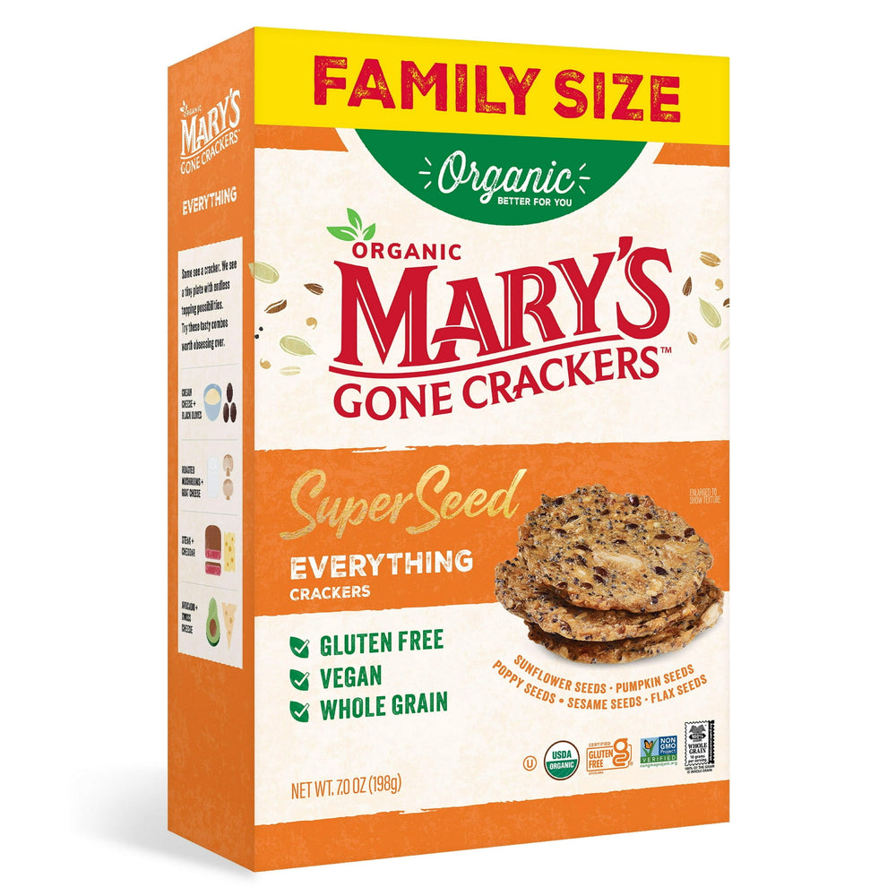Mary’s Gone Super Seed Organic Everything sin gluten · Galletas saladas · 198 g