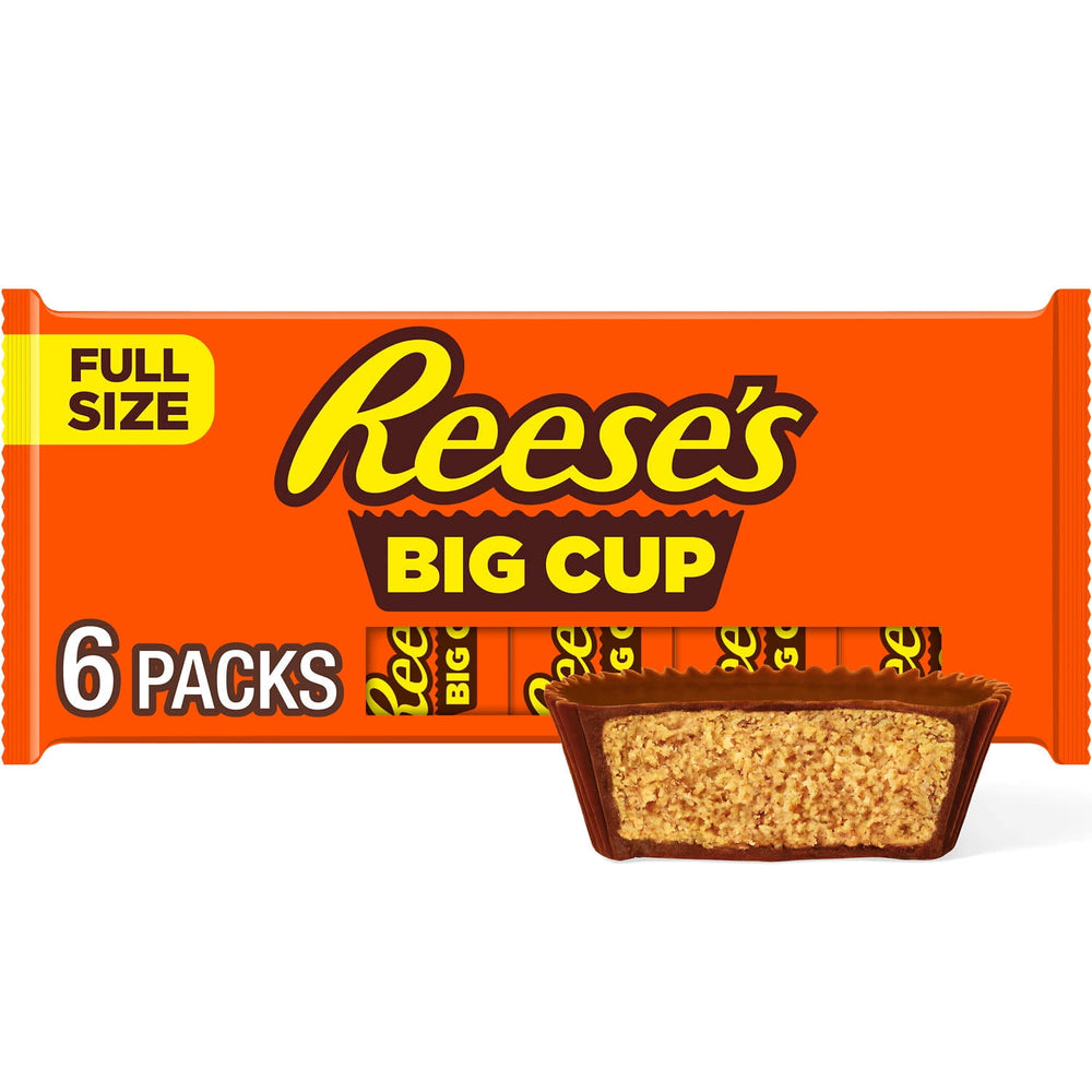 Reese's Big Cup Milk Chocolate Peanut Butter Cups · Caramelos · 6 pzas de 40 g