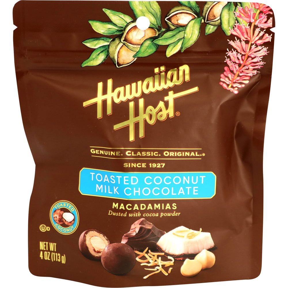 Hawaiian Host Toasted Coconut Mlk Choc Mac Nuts creamy · Nueces