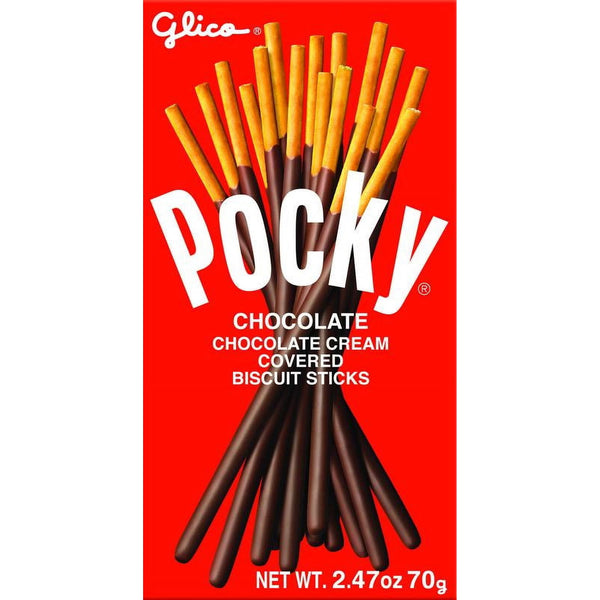 Glico Pocky Chocolate Cream Covered Biscuit Sticks · Galletas · 70 g
