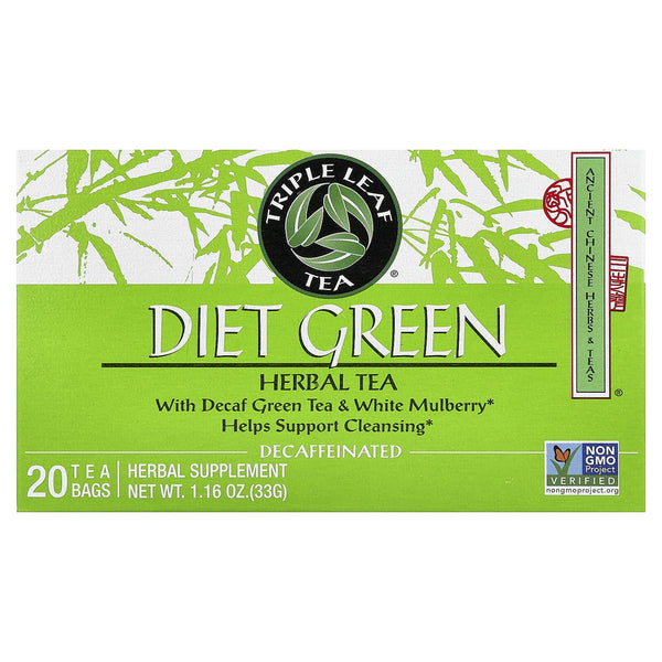 Triple Leaf Tea Diet Green Tea · Té · 20 pzas