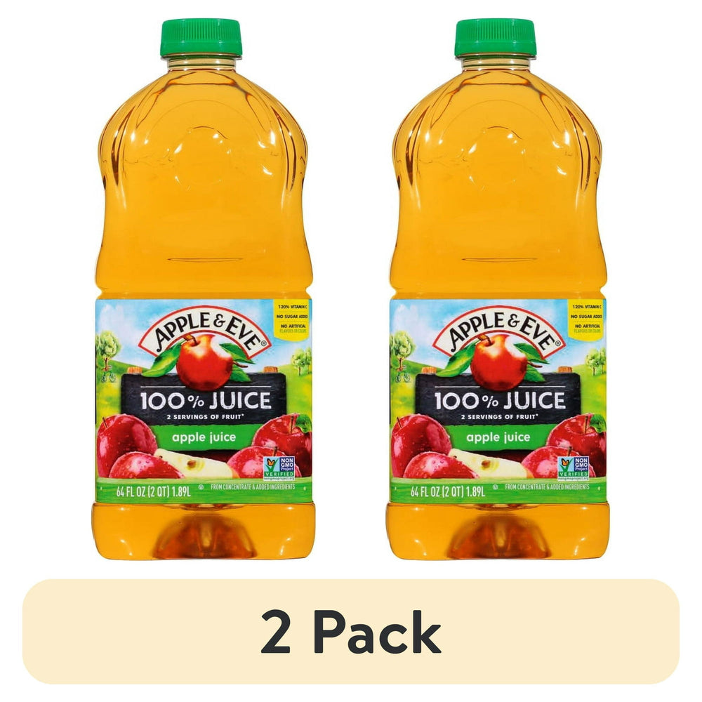 Apple & Eve 100% Apple Juice · Bebida · 2 botellas de 1.89 L