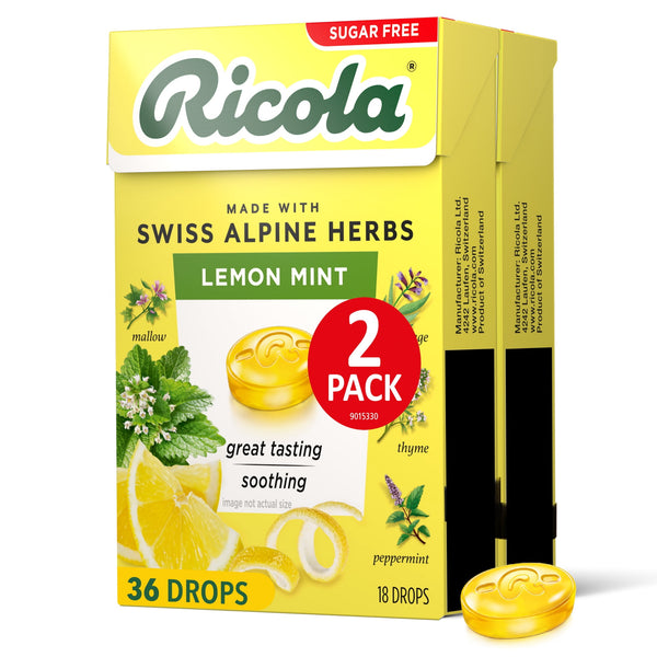Ricola Lemon Mint sin azúcar 2-Pack · Chicles y mentas · 2 pack